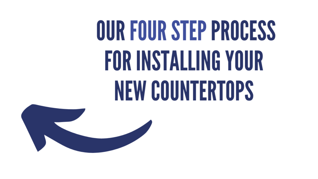 Four step process for countertop installation